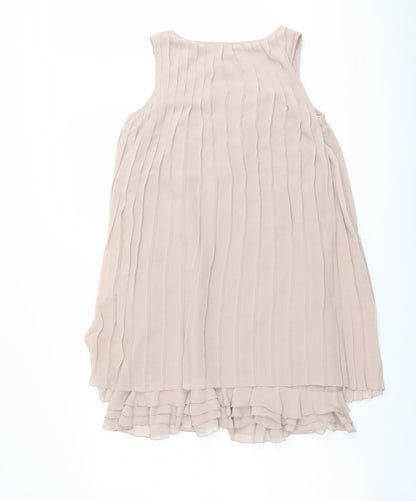 NEXT Womens Pink Polyester Shift Size 6 Round Neck Pullover