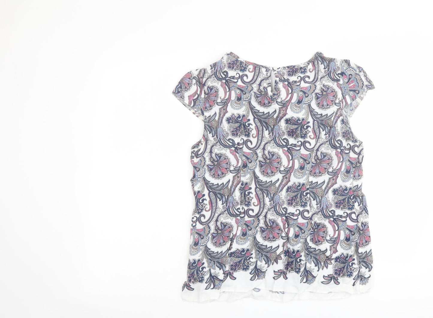 Womens UK Size 12 Dorothy Perkins Multicoloured Basic T-Shirt