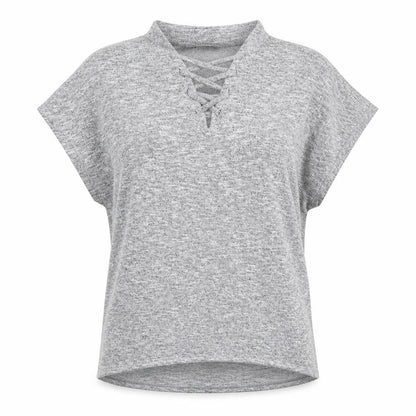 Womens UK Size S New Look Grey Basic Blouse
