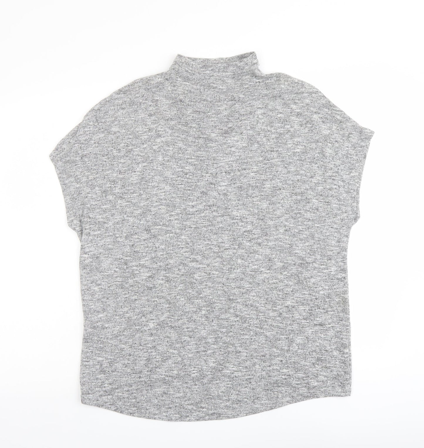 Womens UK Size S New Look Grey Basic Blouse