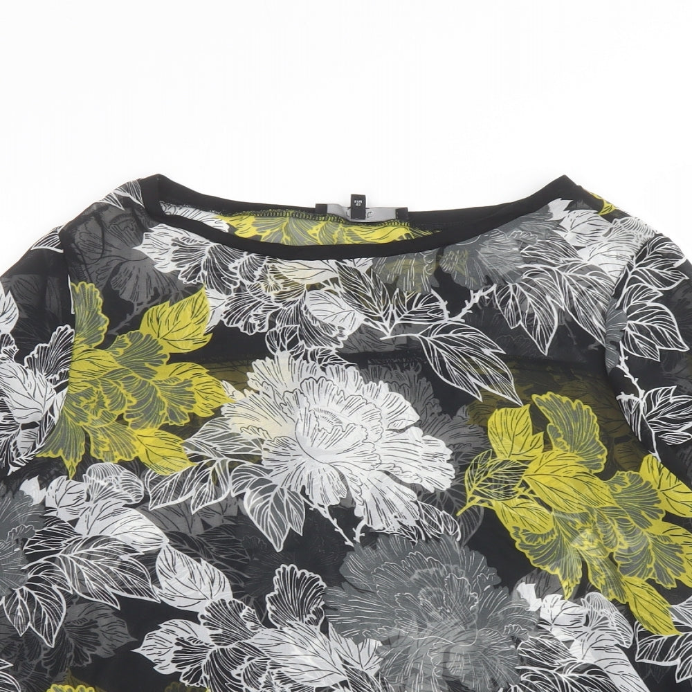 Womens UK Size 14 NEXT Multicoloured Basic Blouse