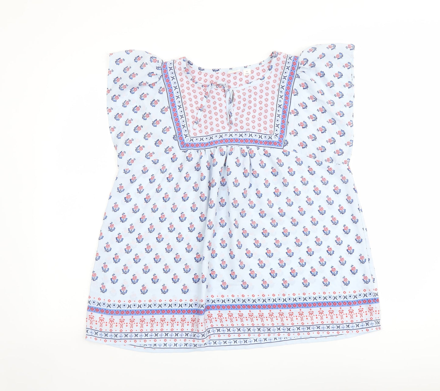 Womens UK Size XS Gap Blue Basic Blouse
