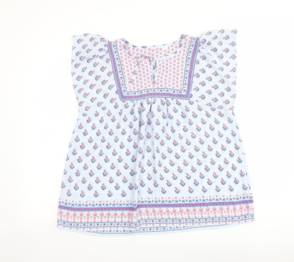 Womens UK Size XS Gap Blue Basic Blouse