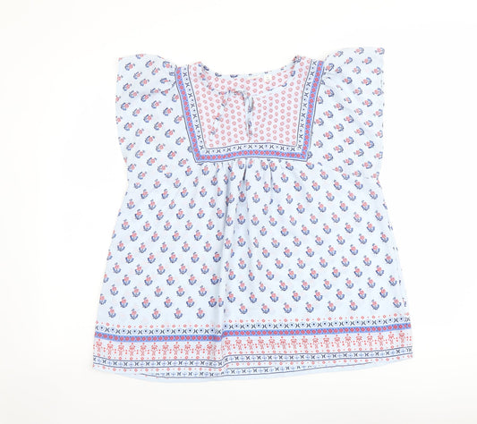 Womens UK Size XS Gap Blue Basic Blouse
