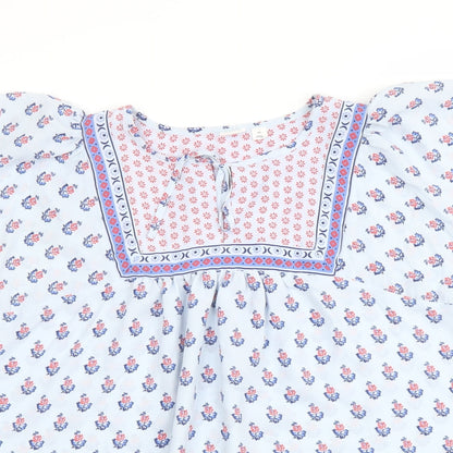 Womens UK Size XS Gap Blue Basic Blouse