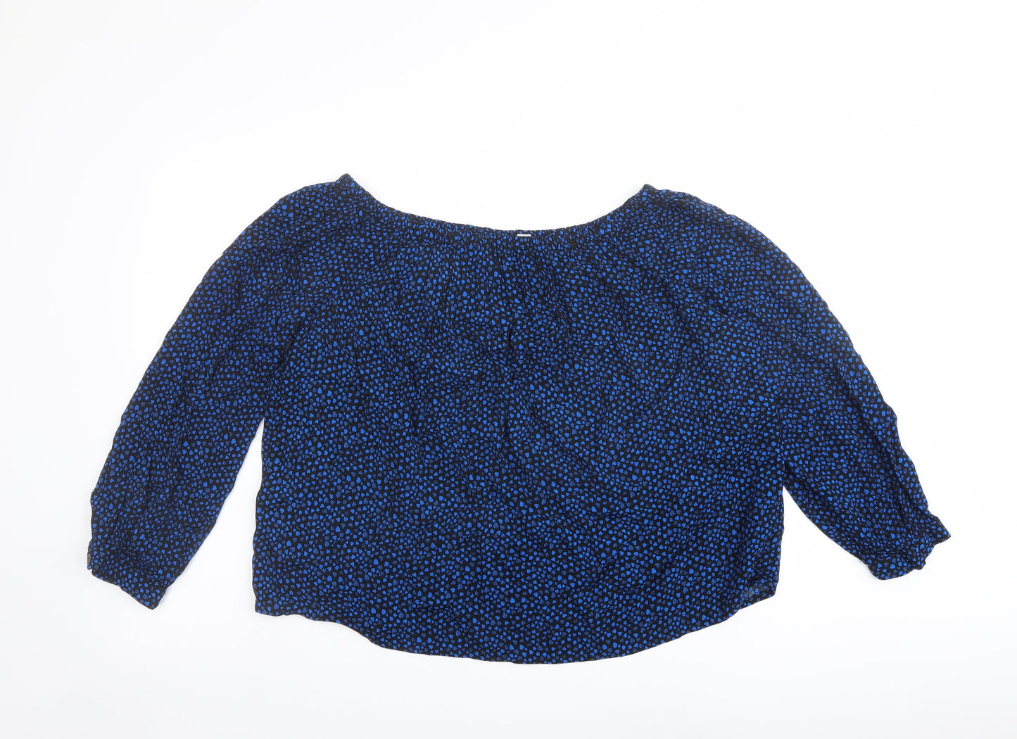 Womens UK Size S Gap Blue Basic Blouse
