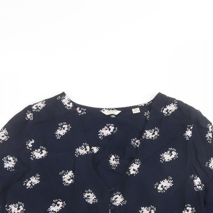 Womens UK Size 8 Jack Wills Blue Basic Blouse