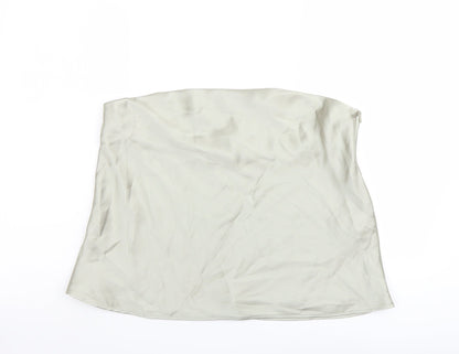 Womens UK Size 2XL Zara Green Cropped Blouse
