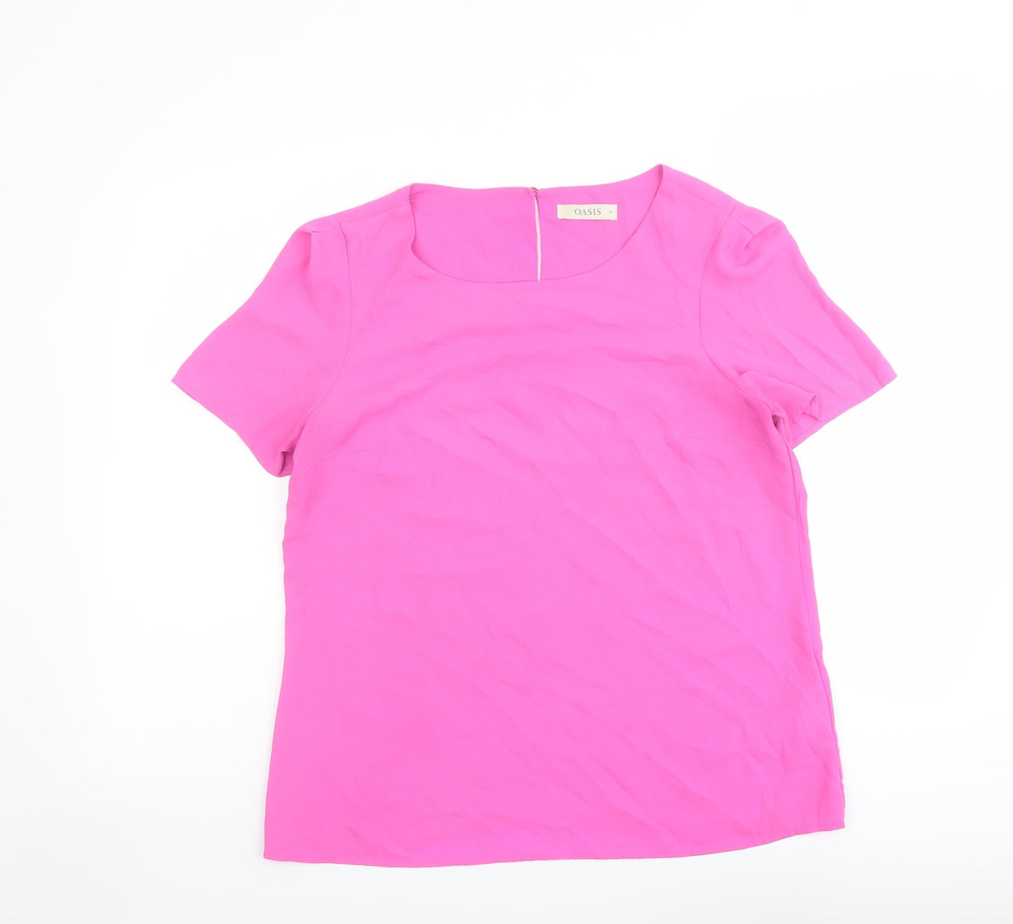 Womens UK Size 14 Oasis Purple Basic Blouse