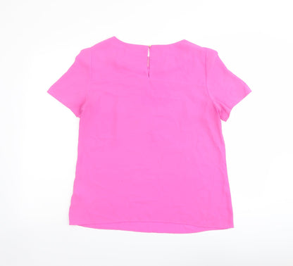 Womens UK Size 14 Oasis Purple Basic Blouse