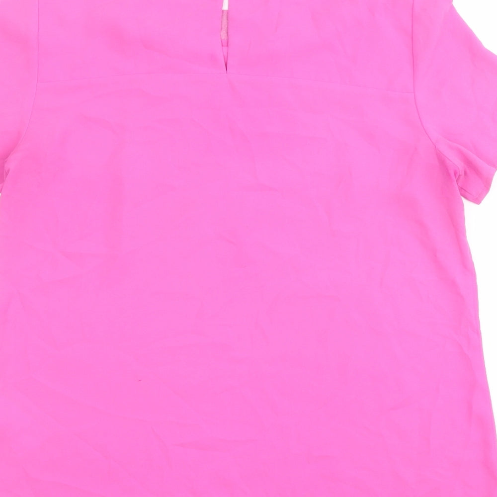 Womens UK Size 14 Oasis Purple Basic Blouse
