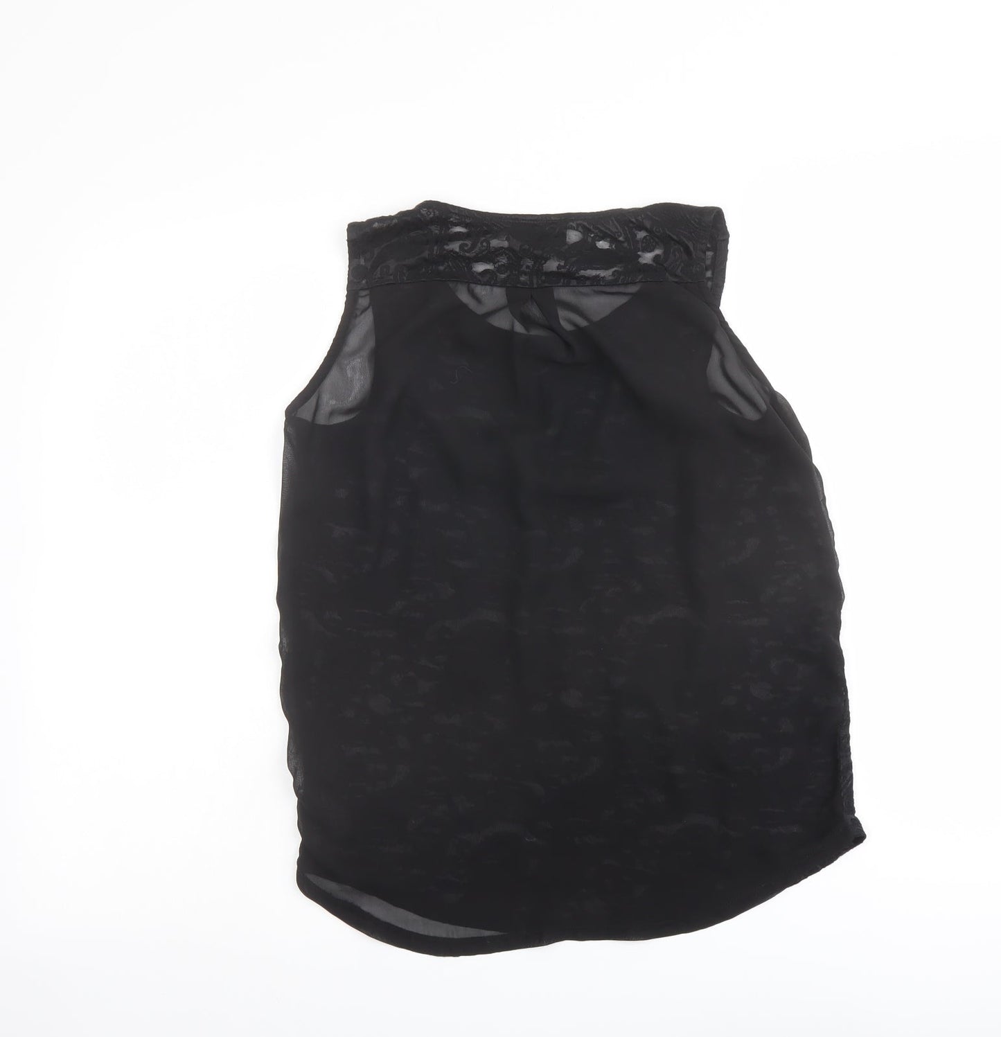 Womens UK Size 8 NEXT Black Basic Tank