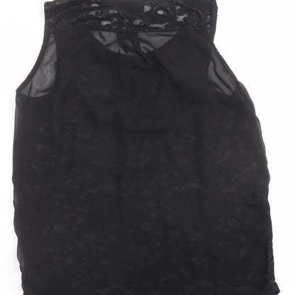 Womens UK Size 8 NEXT Black Basic Tank