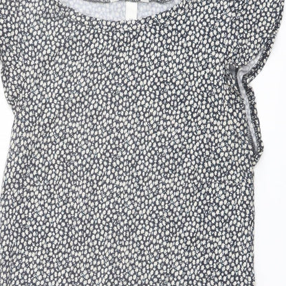 Womens UK Size S H&M Blue Basic Blouse