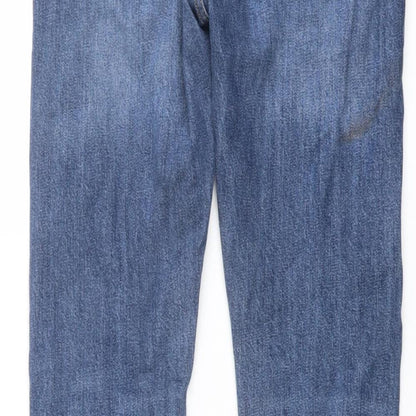 H&M Mens Blue Cotton Skinny Jeans Size 28 in L31 in Slim Button