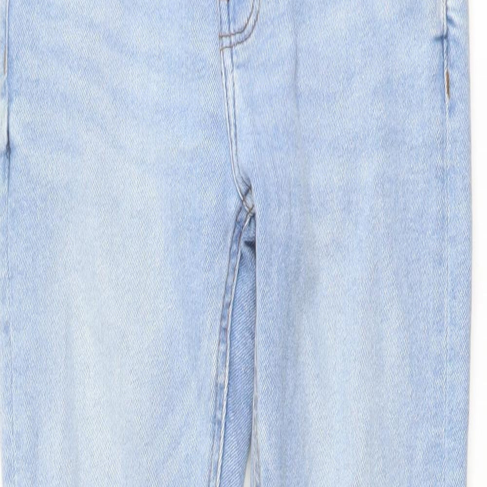 Denim & Co. Womens Blue Cotton Skinny Jeans Size 8 L27 in Regular Button