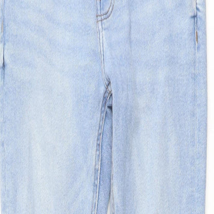 Denim & Co. Womens Blue Cotton Skinny Jeans Size 8 L27 in Regular Button