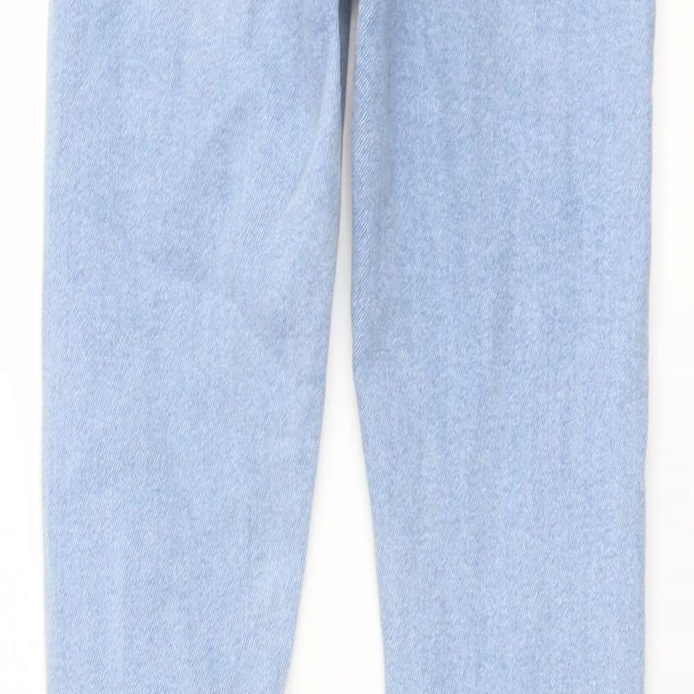 Denim & Co. Womens Blue Cotton Skinny Jeans Size 8 L27 in Regular Button