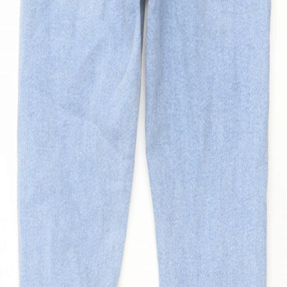 Denim & Co. Womens Blue Cotton Skinny Jeans Size 8 L27 in Regular Button