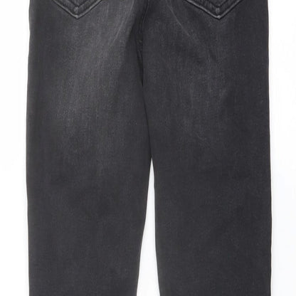 Denim & Co. Womens Grey Cotton Skinny Jeans Size 8 L26 in Regular Button