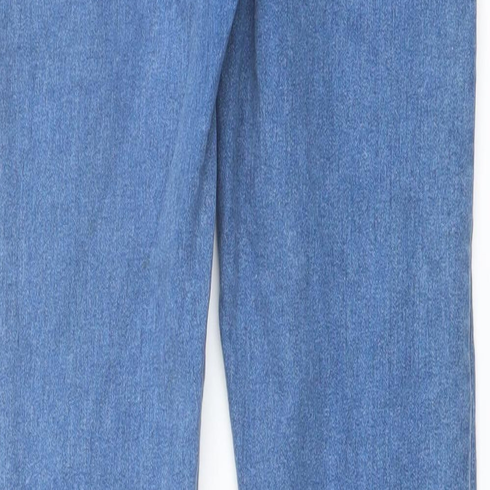 Denim & Co. Womens Blue Cotton Skinny Jeans Size 10 L30 in Regular Button