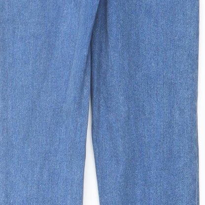 Denim & Co. Womens Blue Cotton Skinny Jeans Size 10 L30 in Regular Button