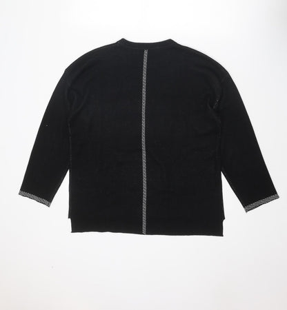 Womens UK Size M Sunday Black Pullover Jumper