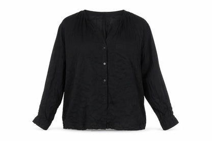 Womens UK Size M Lindex Black Basic Blouse