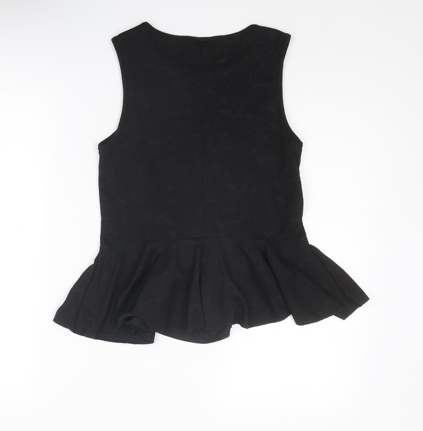 Womens UK Size 6 Topshop Black Basic Tank