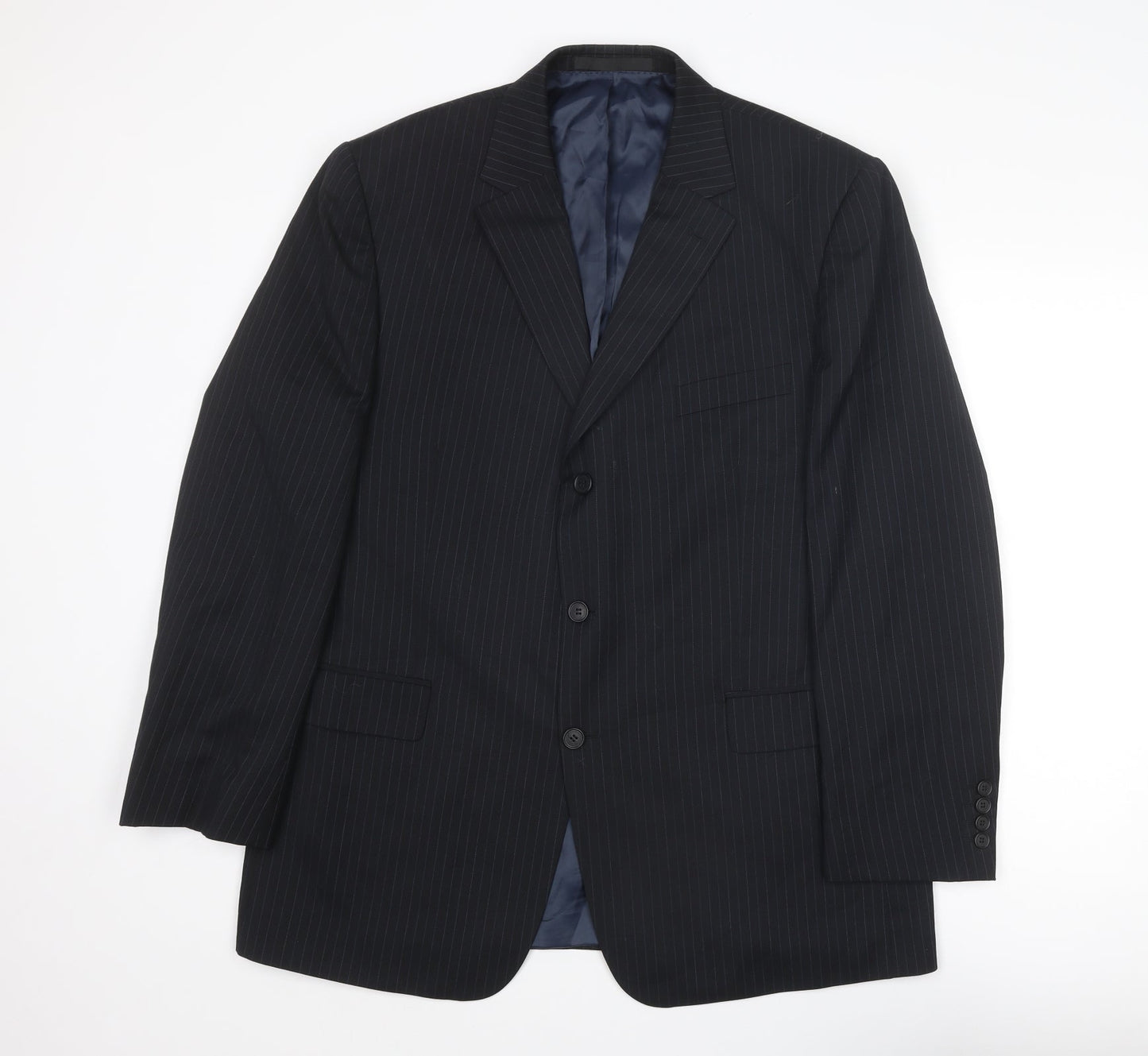 Mens UK Size 44 Marks and Spencer Regular Blue Suit Jacket