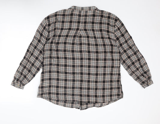 Womens UK Size 12 NEXT Brown Basic Button-Up