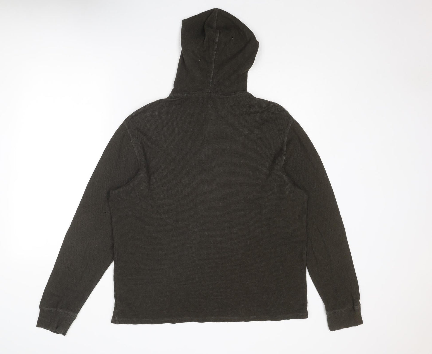 G.H.BASS. Mens Green Cotton Pullover Hoodie Size M
