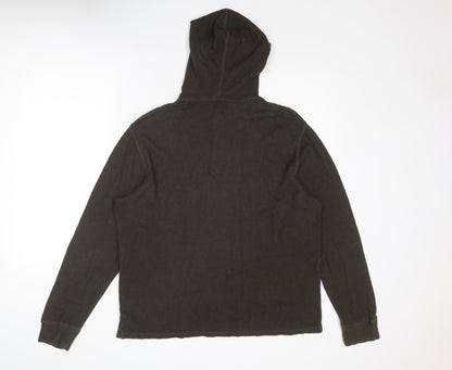 G.H.BASS. Mens Green Cotton Pullover Hoodie Size M
