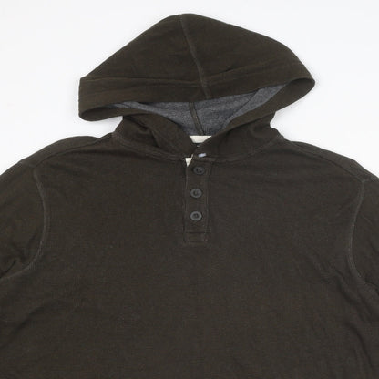 G.H.BASS. Mens Green Cotton Pullover Hoodie Size M