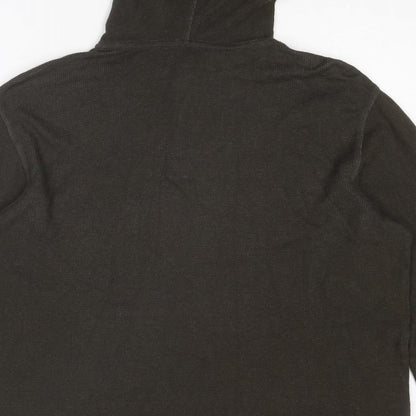 G.H.BASS. Mens Green Cotton Pullover Hoodie Size M