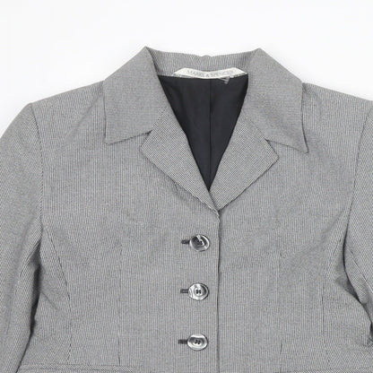 Womens UK Size 10 Marks and Spencer Regular Grey Blazer