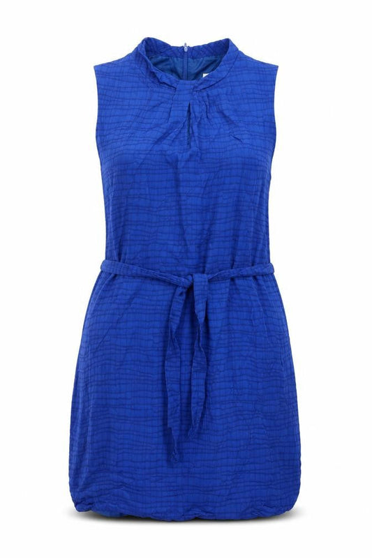 Country Casuals Womens Blue Striped Polyester Mini Size 16 Round Neck Zip