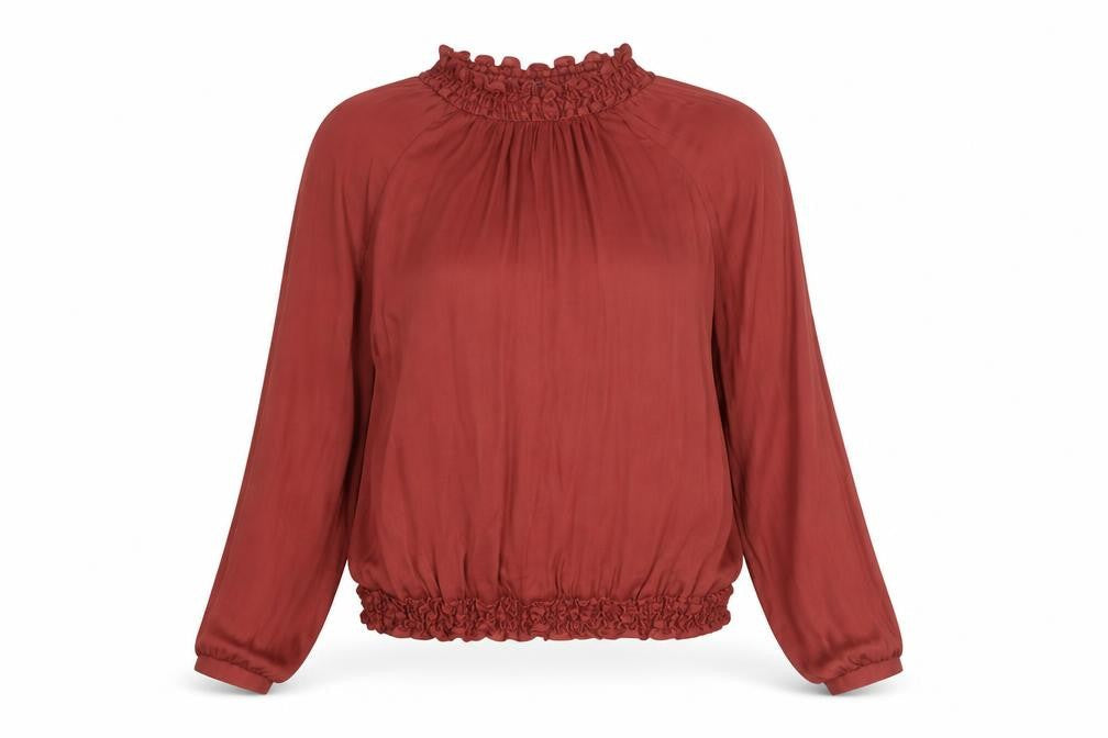 Womens UK Size XS Second Female Red Basic Blouse