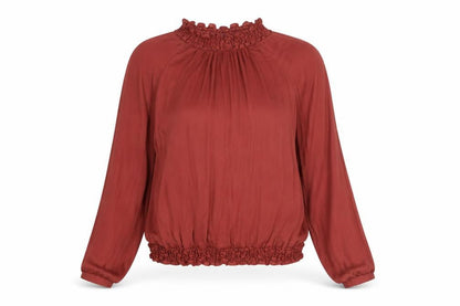 Womens UK Size XS Second Female Red Basic Blouse