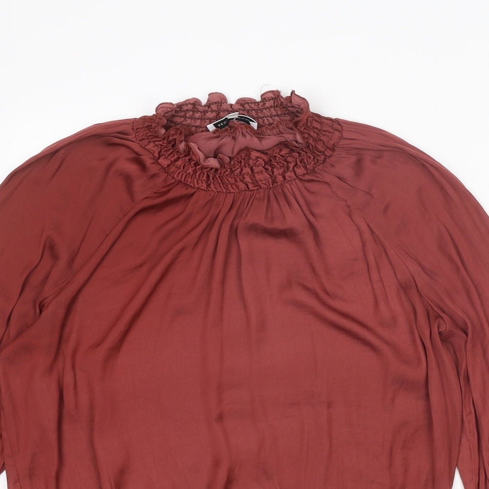 Womens UK Size XS Second Female Red Basic Blouse