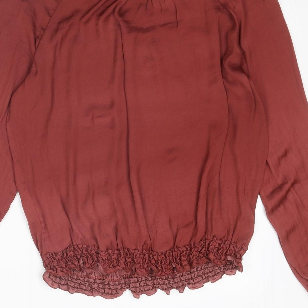 Womens UK Size XS Second Female Red Basic Blouse