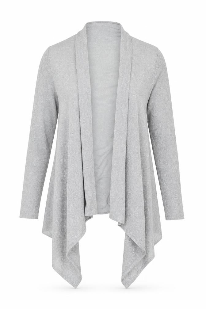 Womens UK Size 10 Pomodoro Silver Cardigan Jumper