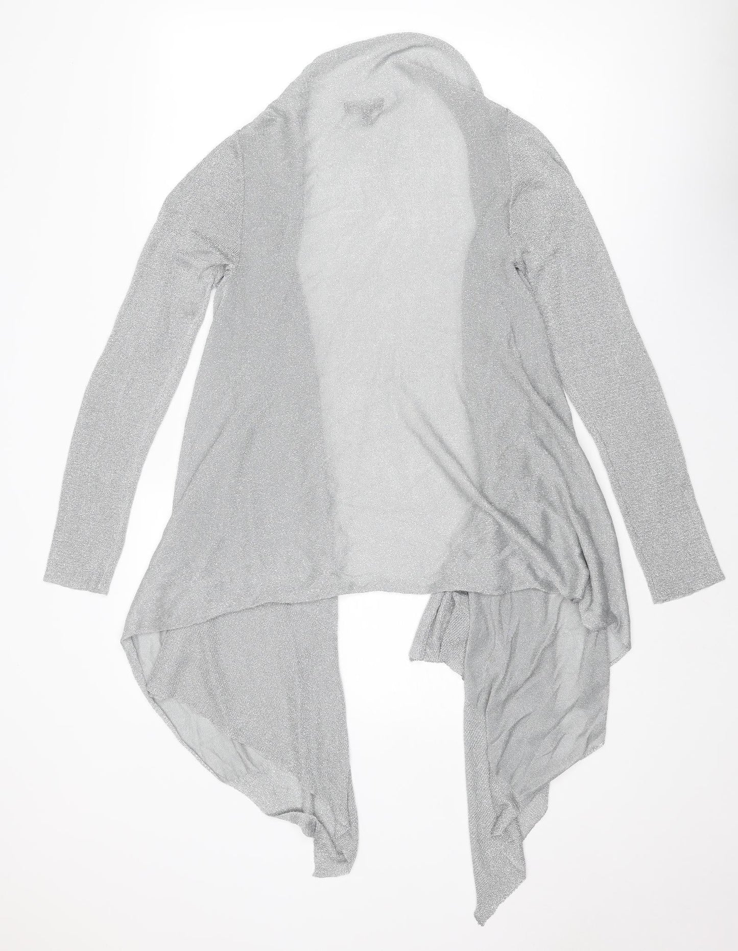 Womens UK Size 10 Pomodoro Silver Cardigan Jumper