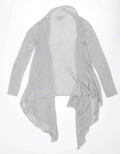 Womens UK Size 10 Pomodoro Silver Cardigan Jumper