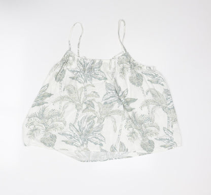 Womens UK Size M H&M White Basic Tank