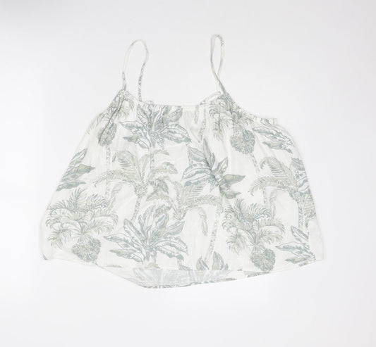 Womens UK Size M H&M White Basic Tank