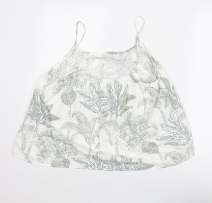 Womens UK Size M H&M White Basic Tank