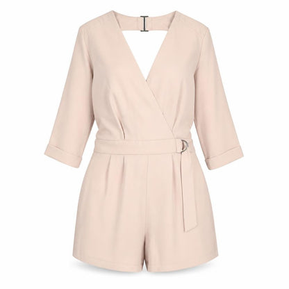Womens UK Size 6 Topshop One-Piece Pink Playsuit