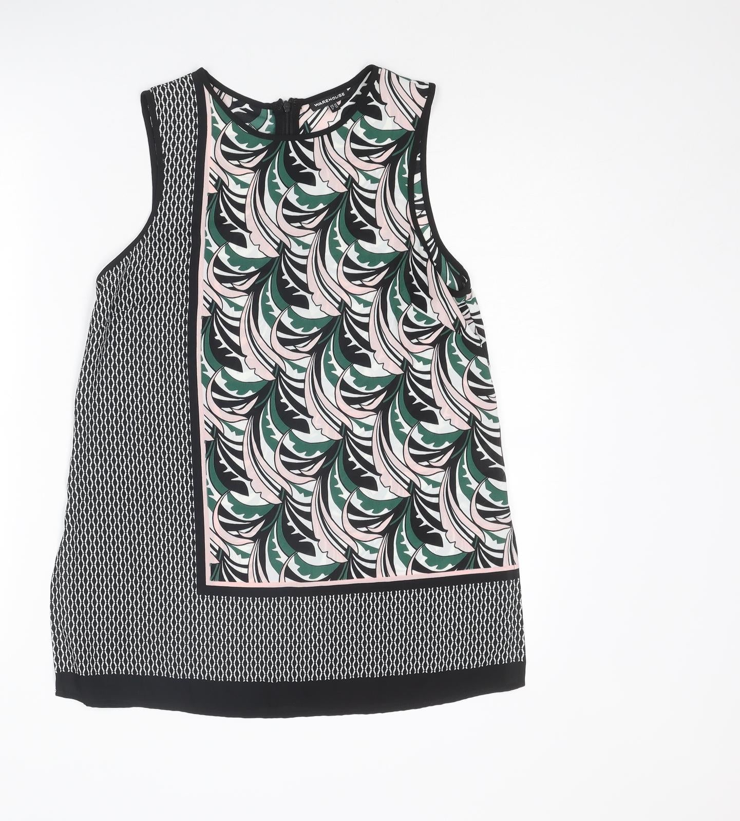 Womens UK Size 10 Warehouse Multicoloured Basic Tank