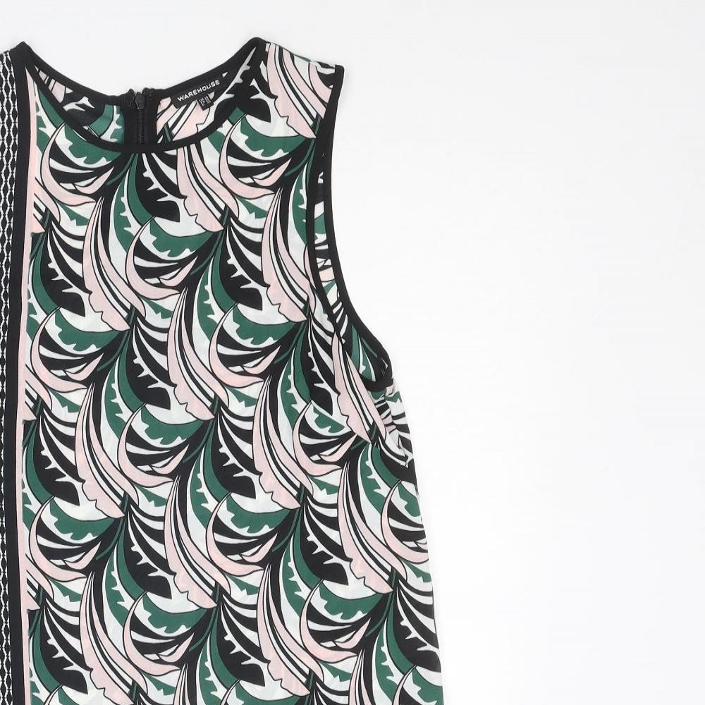Womens UK Size 10 Warehouse Multicoloured Basic Tank